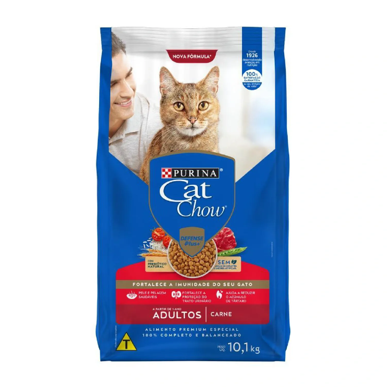Ração Cat Chow Gatos Adultos Carne